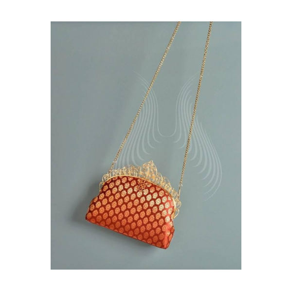 RED & GOLD LUXE WITH FILIGREE FRAME (f19)